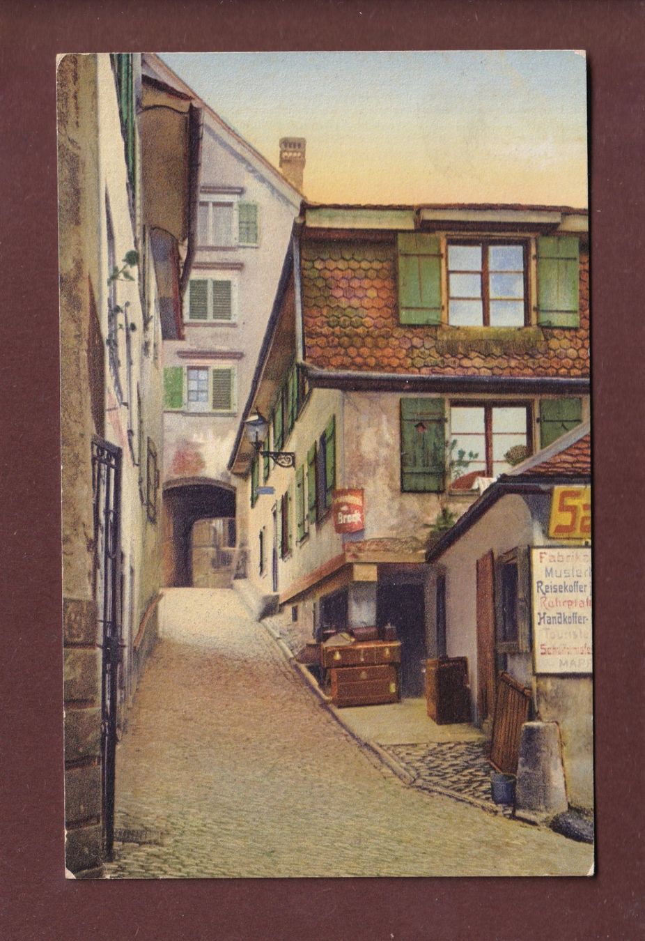 Cartoline postali: ZÜRICH - Schipfe - 1911 – Usato da Pully venduto da nicecards