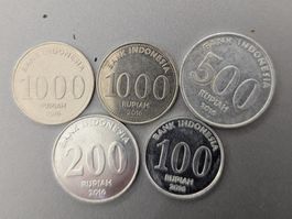 Indonesia circulating coins,delivery end of Oct