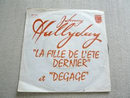 JOHNNY HALLYDAY SINGLE RARE ! ENVOI EN SUISSE UNIQUEMENT !