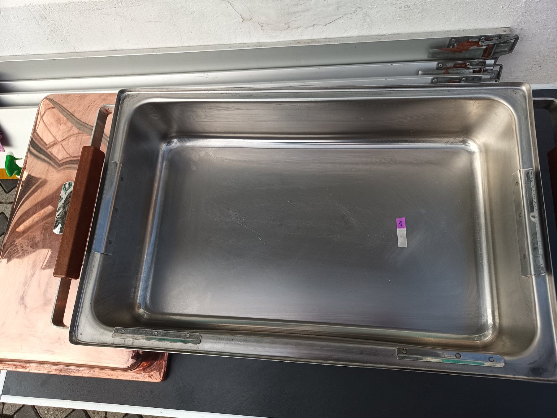 Elettrodomestici da cucina: Spring Kupfer Bain Marie Warmhaltebehälter Rechaud – Usato da Oberegg venduto da 19franzi94 4