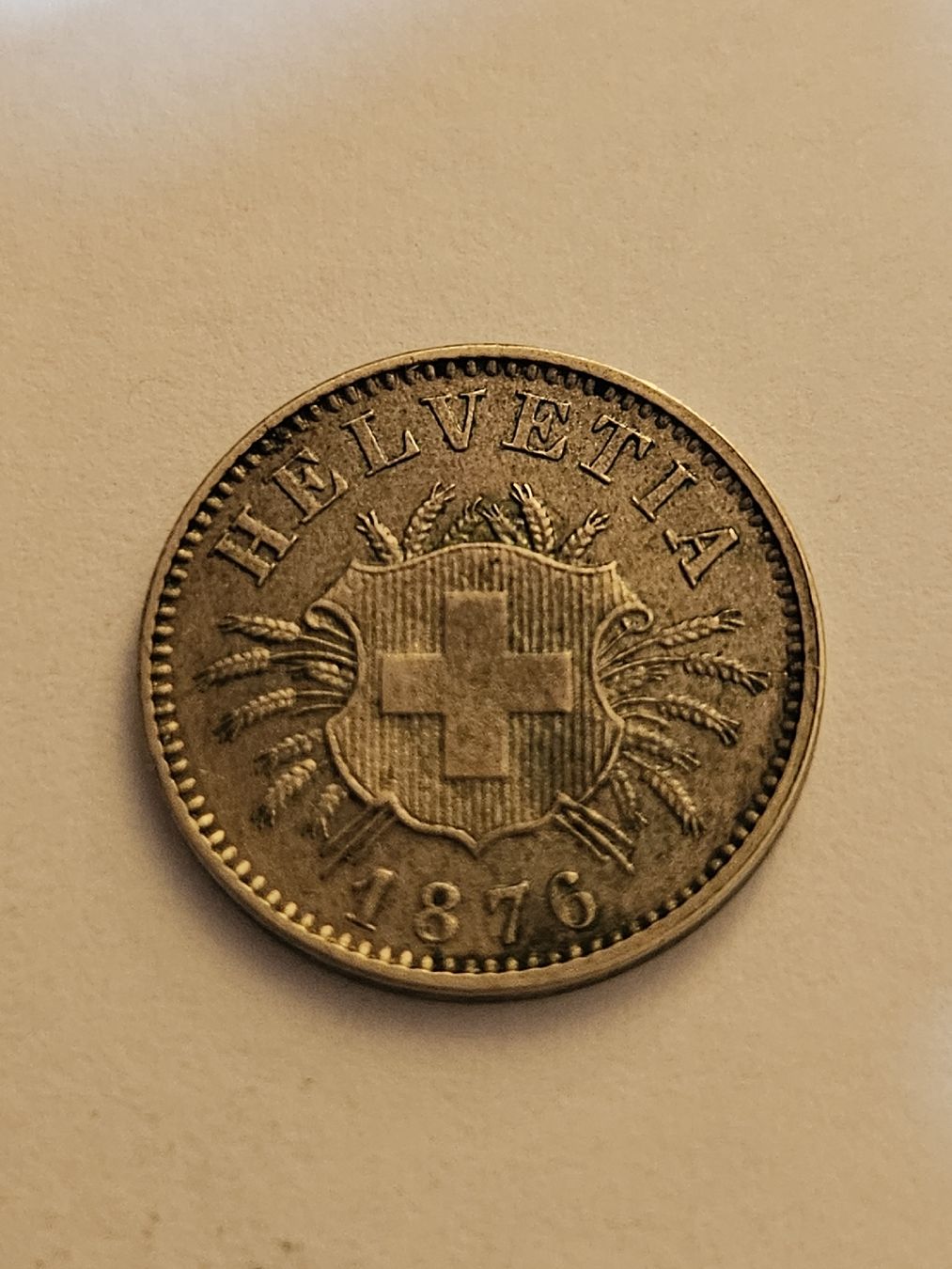 Tutti le monete: 5 Rappen 1876 – Usato da Pfäffikon ZH venduto da Melibol