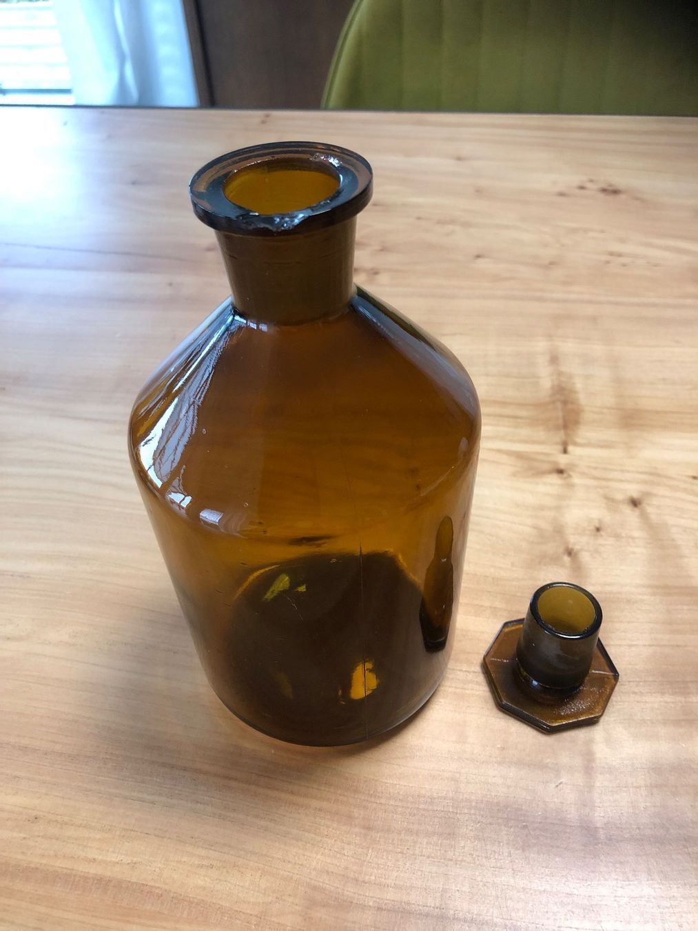 Laborzubehör: Antike Apothekerflasche, Braunglas 1 Liter – Gebraucht aus Kaltbrunn von lagone1 1