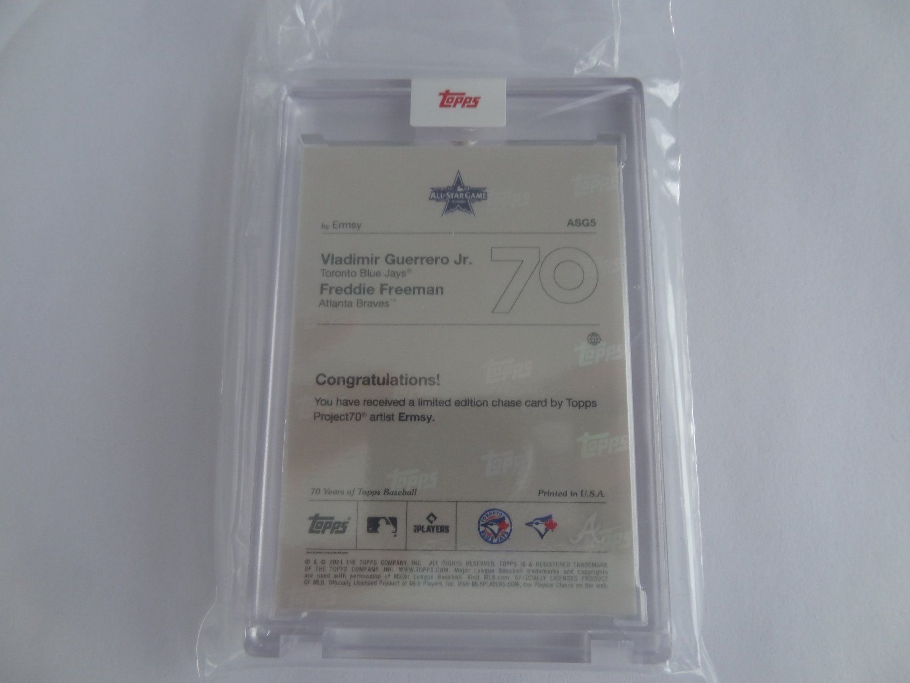 Topps Carte collezionabili: topps Project 70 Baseball All-Star Game snes Tribute – Nuovo e nell'imballaggio originale da Lyss venduto da Famicom 1