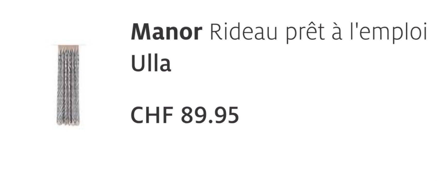 Vorhänge: 2 * Vorhange (Manor Ulla) – Gebraucht aus Zürich von RoRo92 1