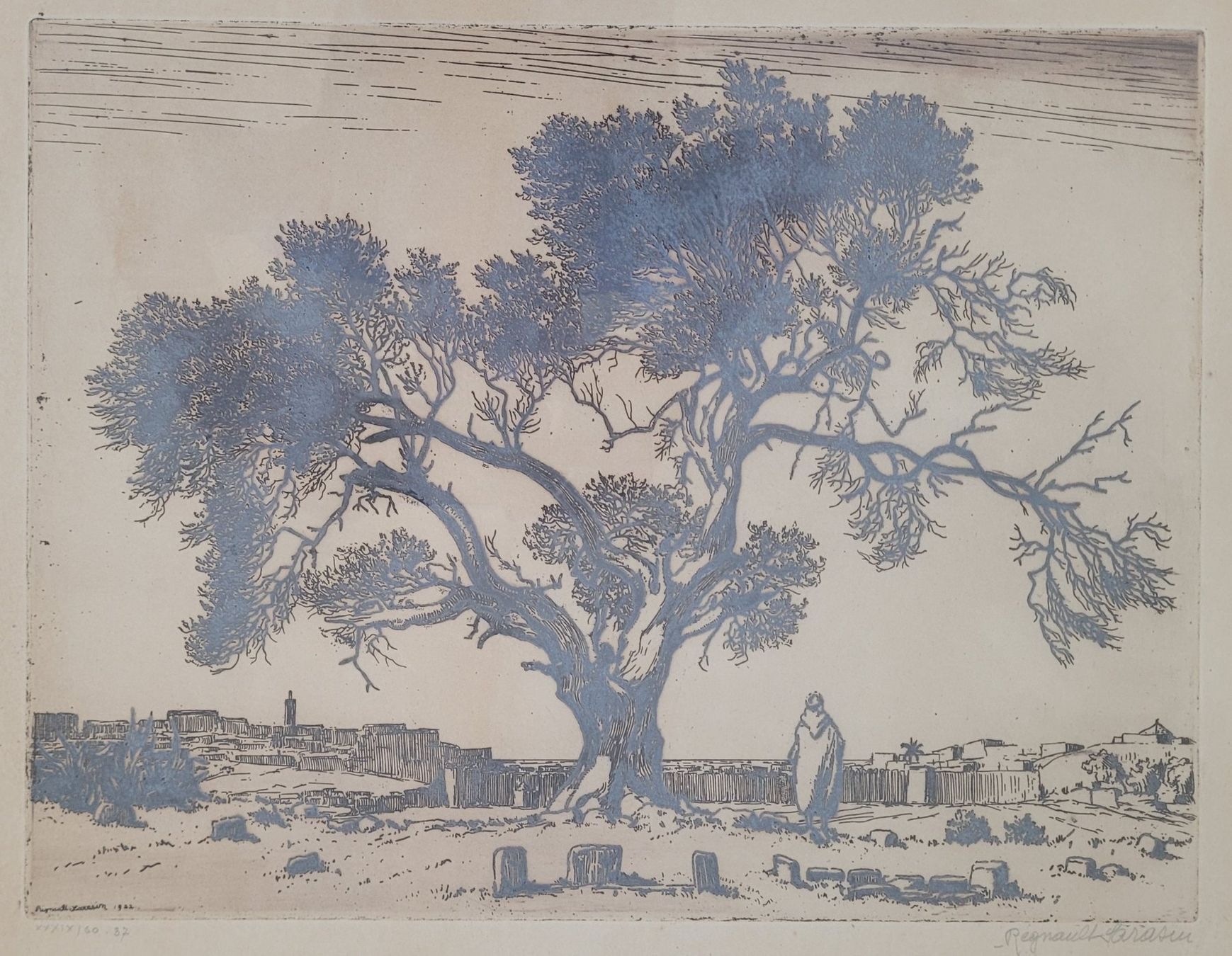 Stiche: Régnault Sarasin: Original Radierung Orient 1922 – Gebraucht aus Basel von Roberto002 1