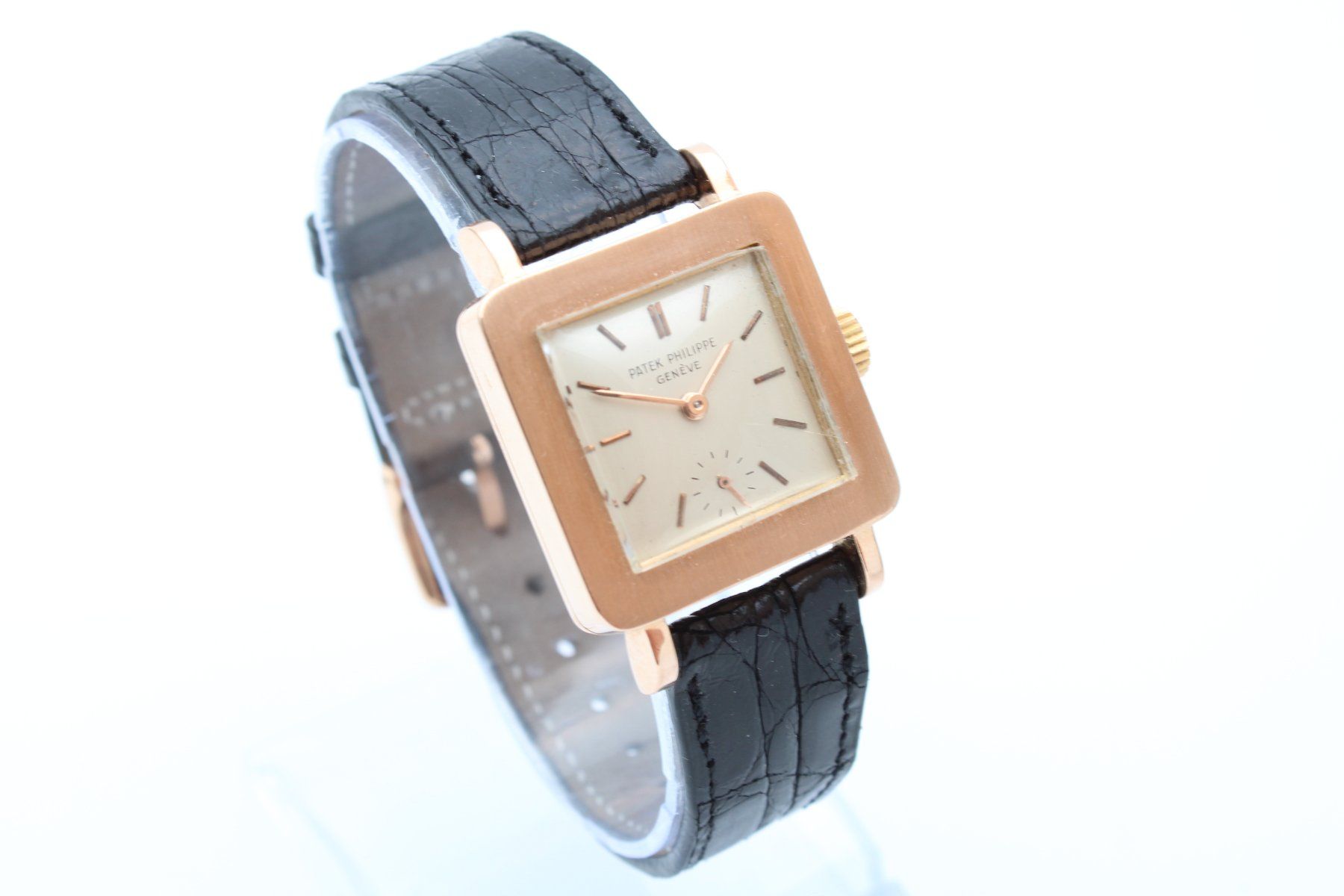 Patek Philippe Uhren: Patek Philippe Square 18K Rose Gold – Ref. 2444R – Gebraucht aus Zürich von Alphawatch 2