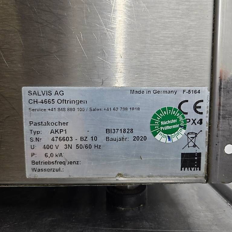 Elettrodomestici da cucina: Pastakocher Smartline Salvis AKP1 – Usato da Wolhusen venduto da Gastrorampe 4