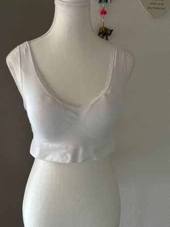 Nahtloser Bustier Top weiss von Leyla Gr. L/XL