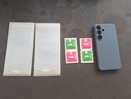 Panzerglas 2 Stk. und Hülle für Samsung S24/25