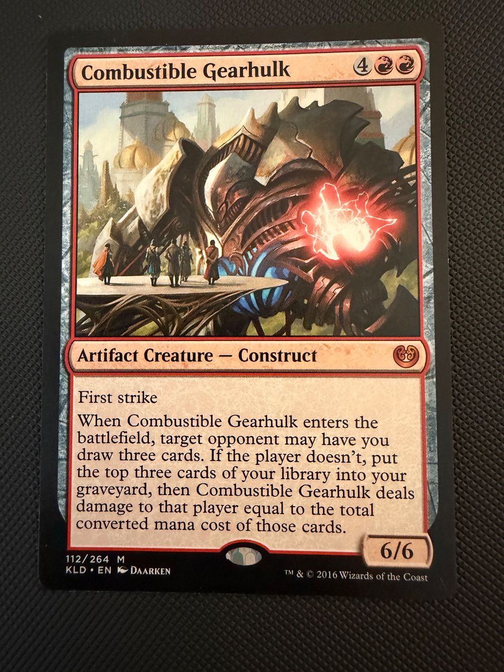 Magic The Gathering Sammelbilder & Trading cards: Combustible Gearhulk – Gebraucht aus Ulisbach von joelsj