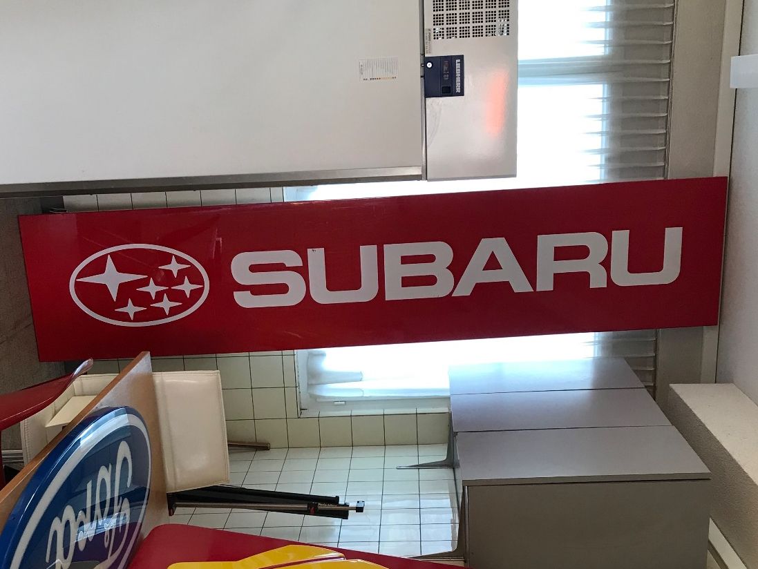 Subaru Insegne: Subaru Werbeschild – Usato da Erlinsbach venduto da Stu-ff 3