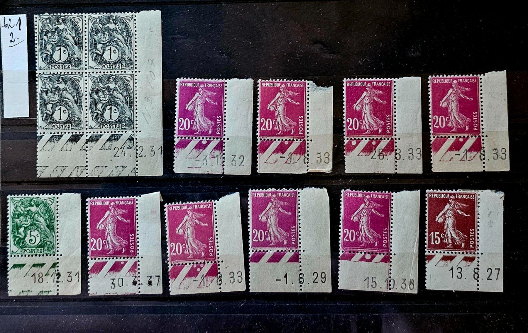 Alle Briefmarken: FRANCE coins datés ** – Neu (gemäss Beschreibung) aus Les Valettes von Nuba1