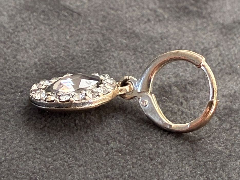 Orecchini pendenti & Orecchini a lobo: Silver Ohrerring mit schwarzem kristallstein – Usato da Wettingen venduto da mel_2thb 2