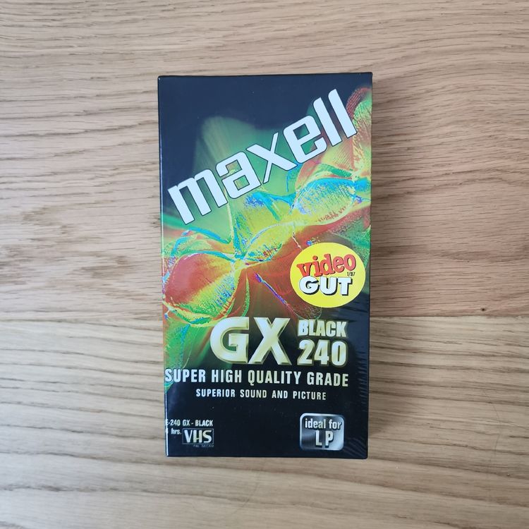 Maxell VHS-C Kassette EC 45 GX Black - 45 Minuten Aufnahmezeit