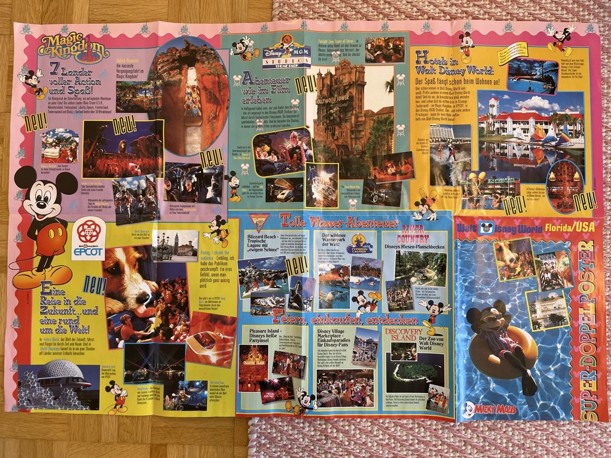 Foto & Immagini: Micky Mouse Wasserspass, Poster 80er Jahre – Usato da Therwil venduto da rubininio 2