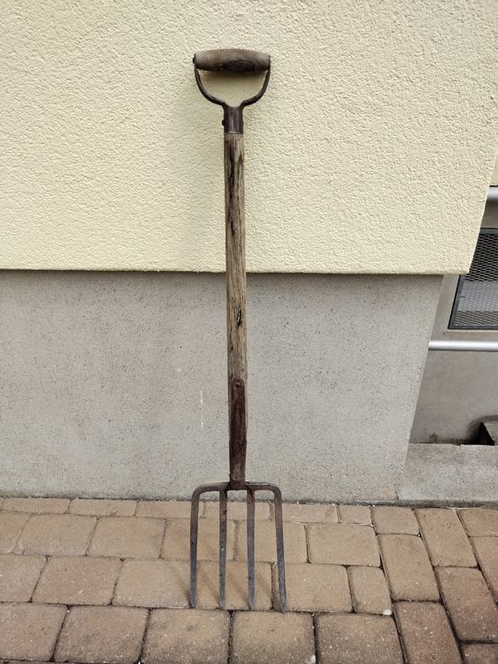 Grabgabel / Stechgabel mit Holzstiel 5