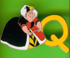 DISNEY  Alphabet    QUEEN OF HEARTS  " Q "