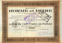 Société Horme et Buire, Lyon - 1917