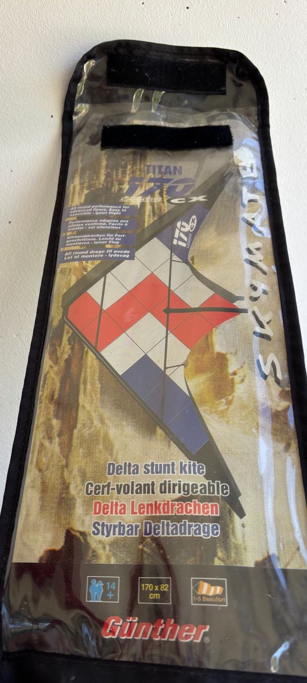 Kite: Flugdrache - Delta Lenkdrache - 170 x 82 cm – Gebraucht aus Rheinfelden von sabine0101 3
