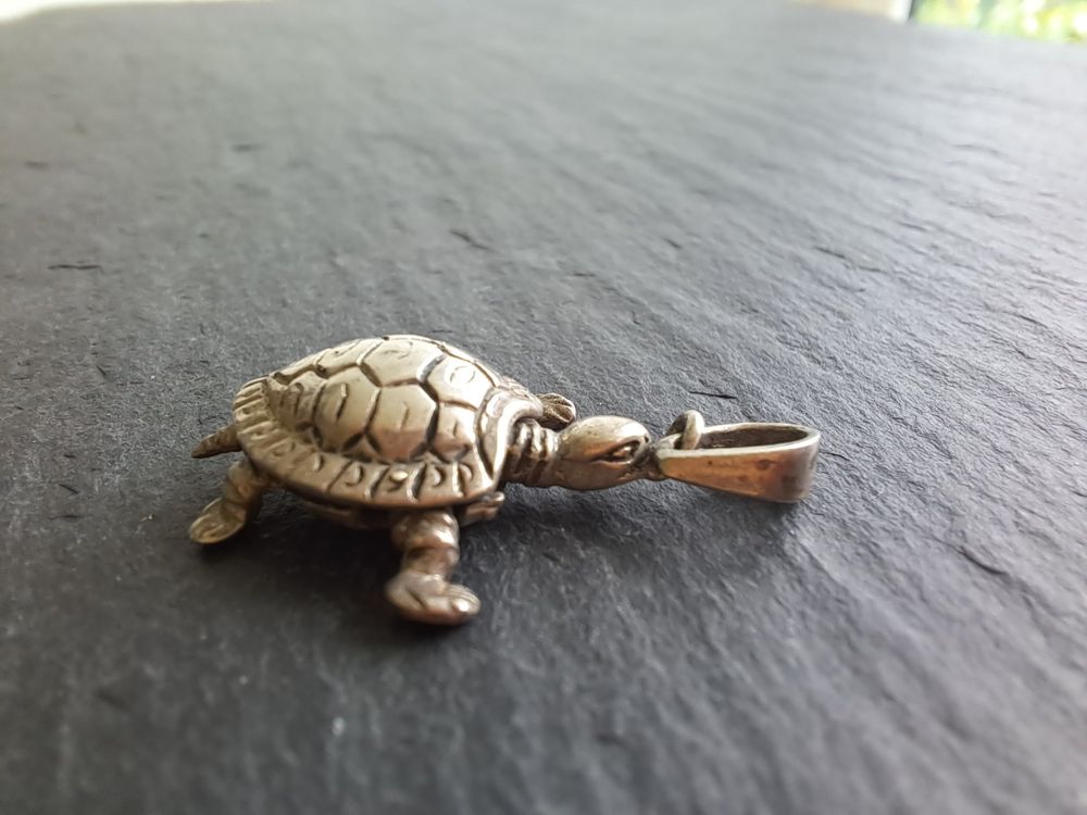 10 Schildkröten-Anhänger Aus Tibetischem Silber – 16 Mm, 3D, Für Schmuckherstellung