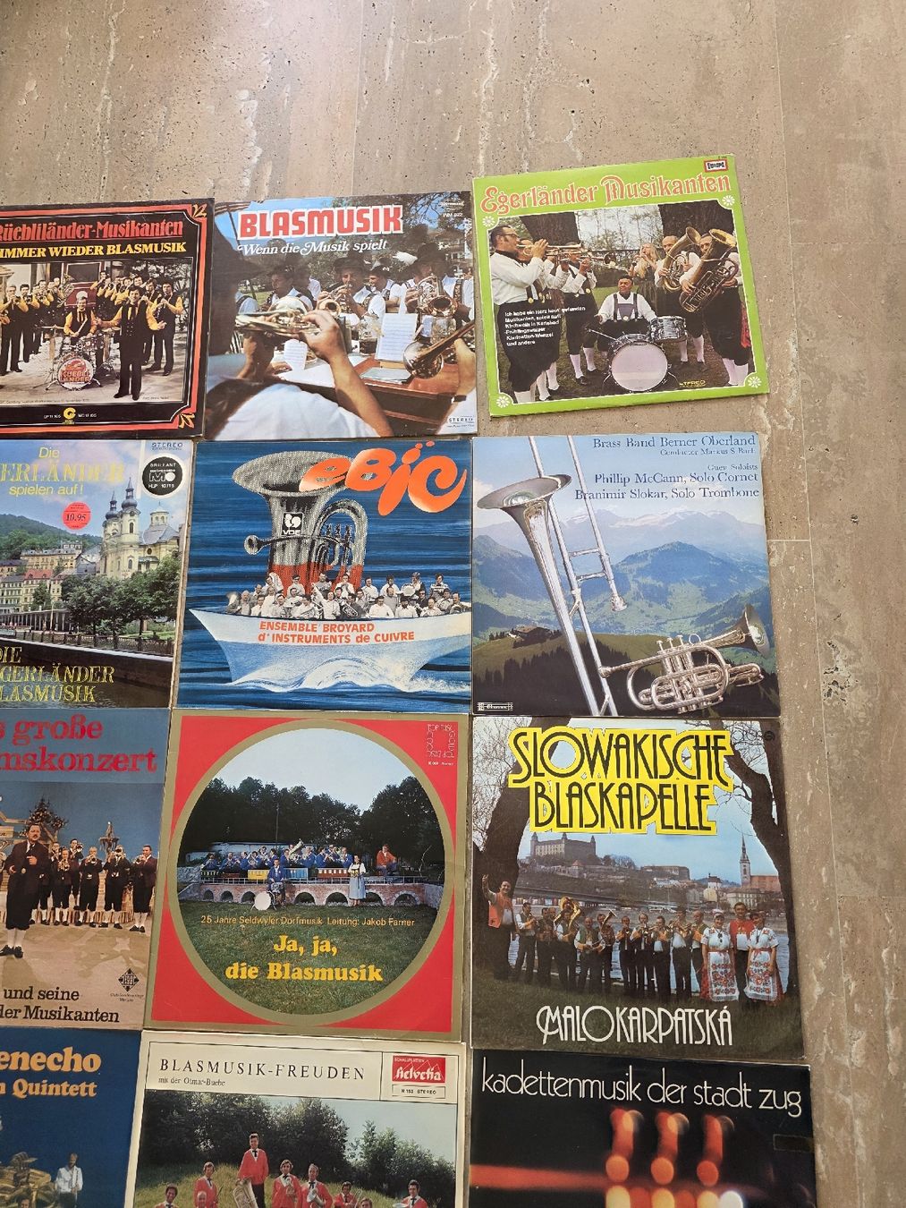 Schallplatten: 24 Vinyles / LPs Blasmusik & Brass Band – Gebraucht aus Paudex von Pacalauma 3