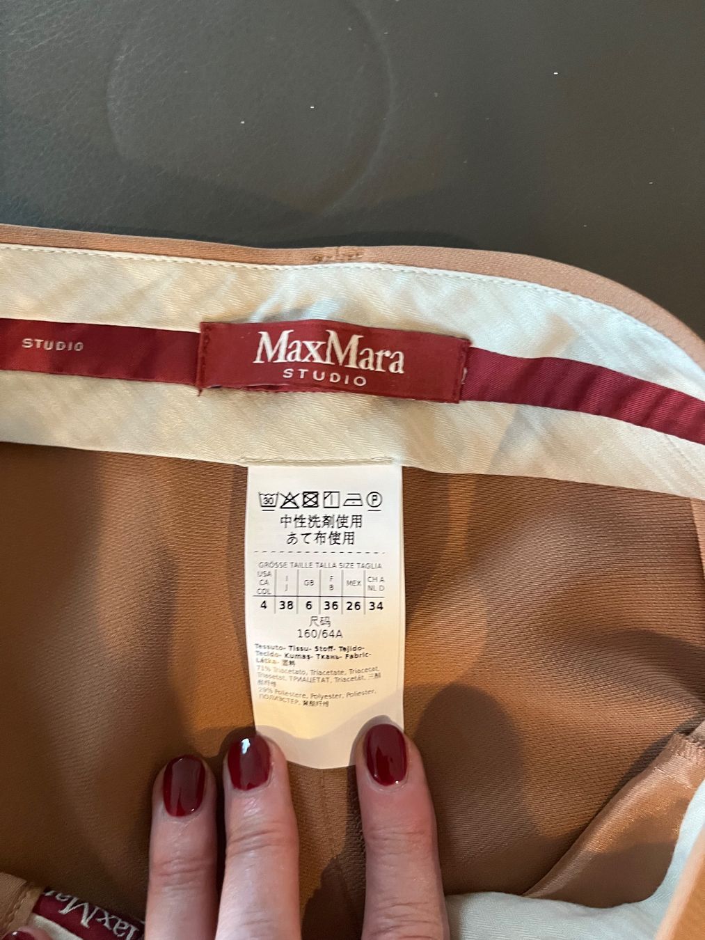 Max Mara Hosen: MaxMara Studio Hose braun beige Grösse 34 – Neu (gemäss Beschreibung) aus Birmensdorf ZH von makelin 2
