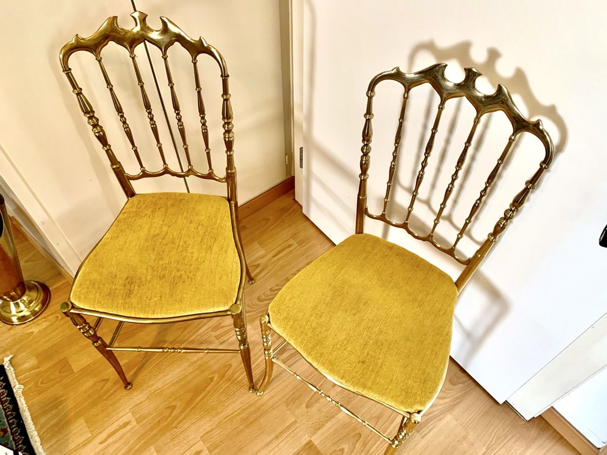 Chaises: 2 exklusive tolle Messing Stühle, – D'occasion à Wallisellen par Died 1
