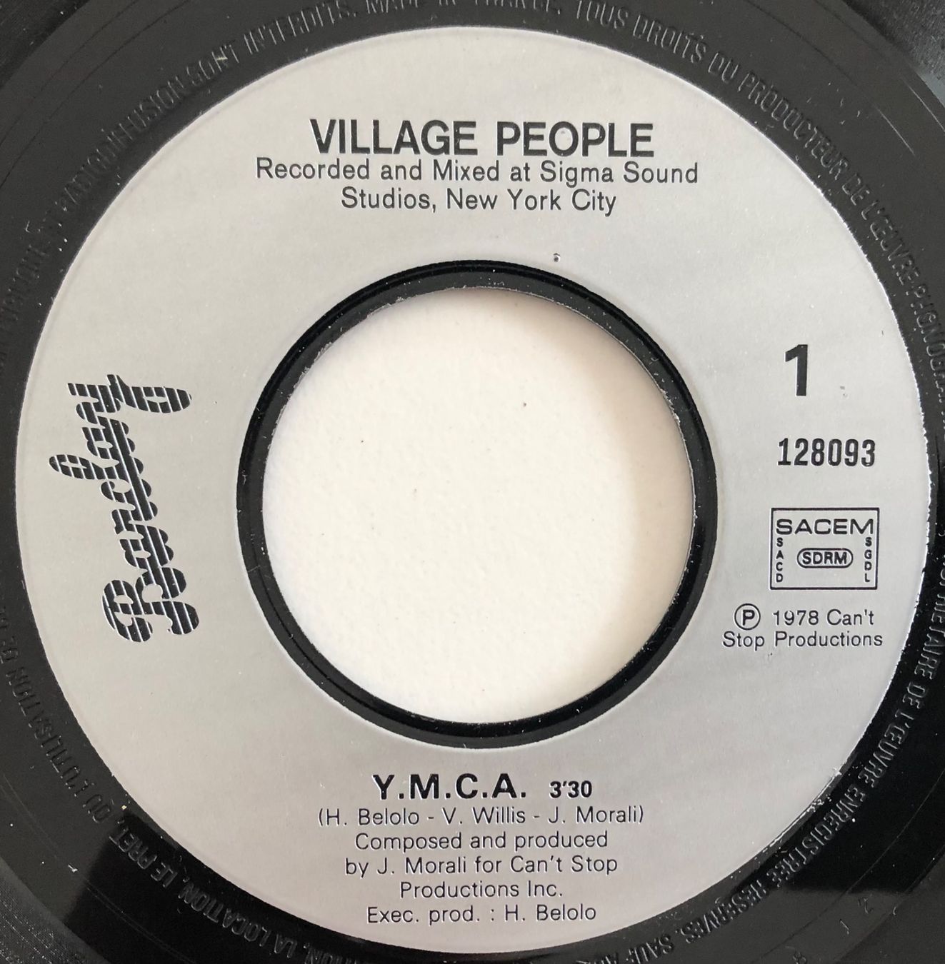 Schallplatten: VILLAGE PEOPLE - Y.M.C.A – Gebraucht aus Poliez-Pittet von Newtown-Records 2