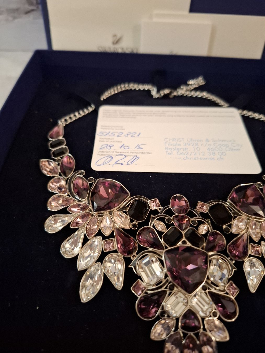 Swarovski Catenine: SWAROWSKI IMPULSE BIB HALSKETTE NO.5152821 – Nuovo e nell'imballaggio originale da Gretzenbach venduto da schibaya 4