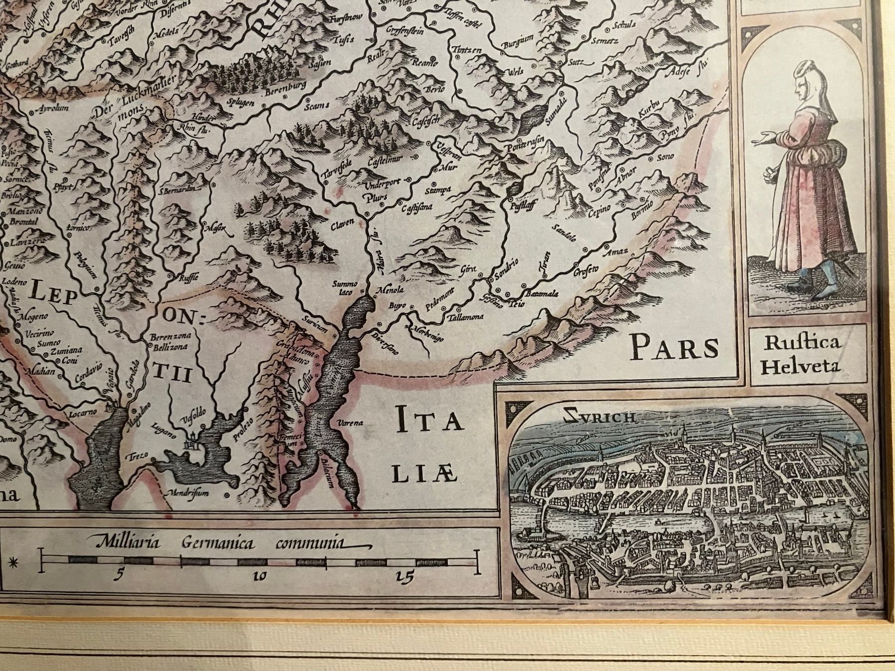 Foto & Immagini: Hondius, Jodocus, "Nova Helvetiae tabula" – Usato da Wolfwil venduto da Verbenia 3