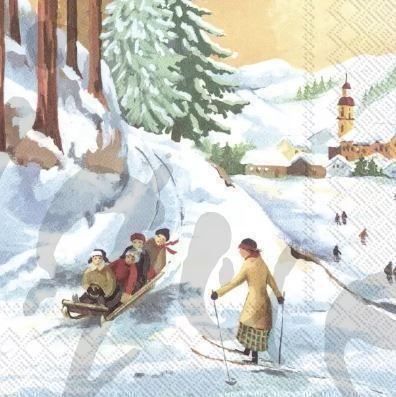 Tovaglioli: Serviette winterfun (1565) 2Stk. – Nuovo (secondo la descrizione) da Schlatt TG venduto da kreativ-atelier