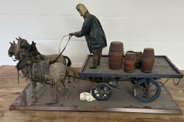 Spielzeug Fuhrwagen mit Pferden