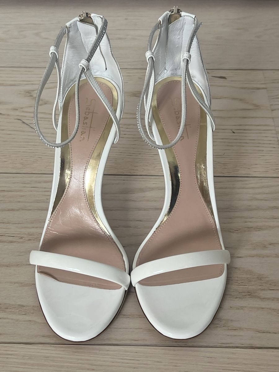 Damenschuhe: Sebastian Milano White Heels, Size 37, EUC, Summer! – Neu (gemäss Beschreibung) aus Dully von rev_l7jp 1