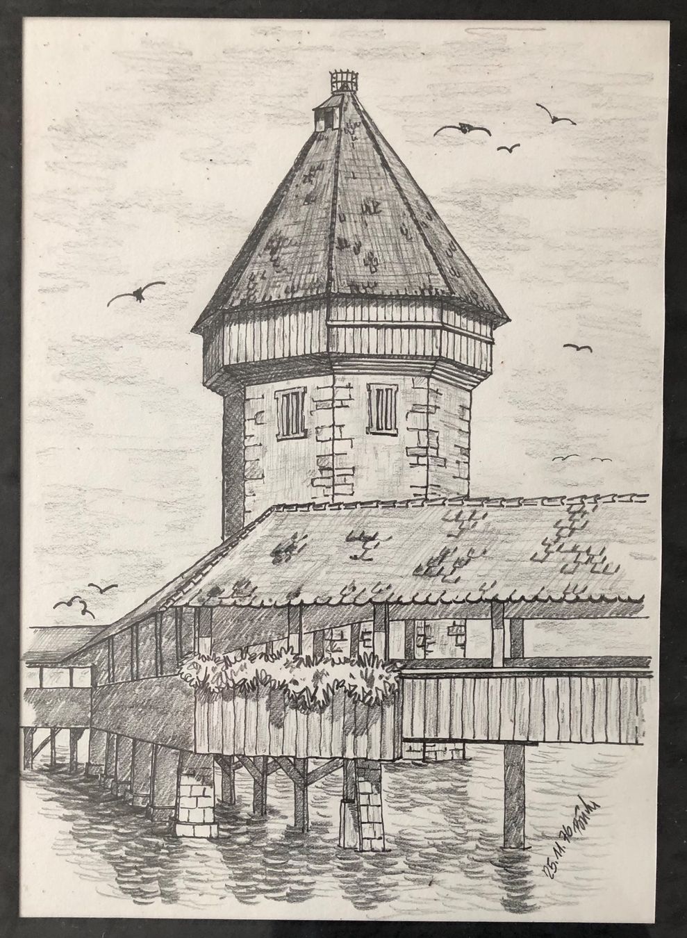 Poster & Bilder: Kapellbrücke, Luzern – Gebraucht aus Thunstetten von pet_dm2k