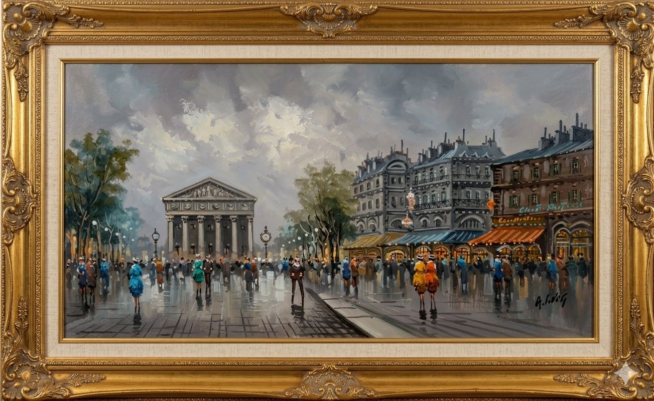 Dipinti: Quadro Parigi A. DeVity Olio su Tela Certificato con Cornice – Nuovo (secondo la descrizione) da Magadino venduto da dam_ft8w 6