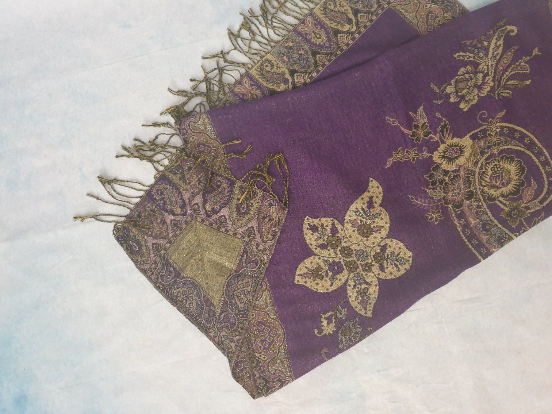Foulards, Tücher & Schals: Pashmina violet – Neu (gemäss Beschreibung) aus Fribourg von VictoriaShop7 3