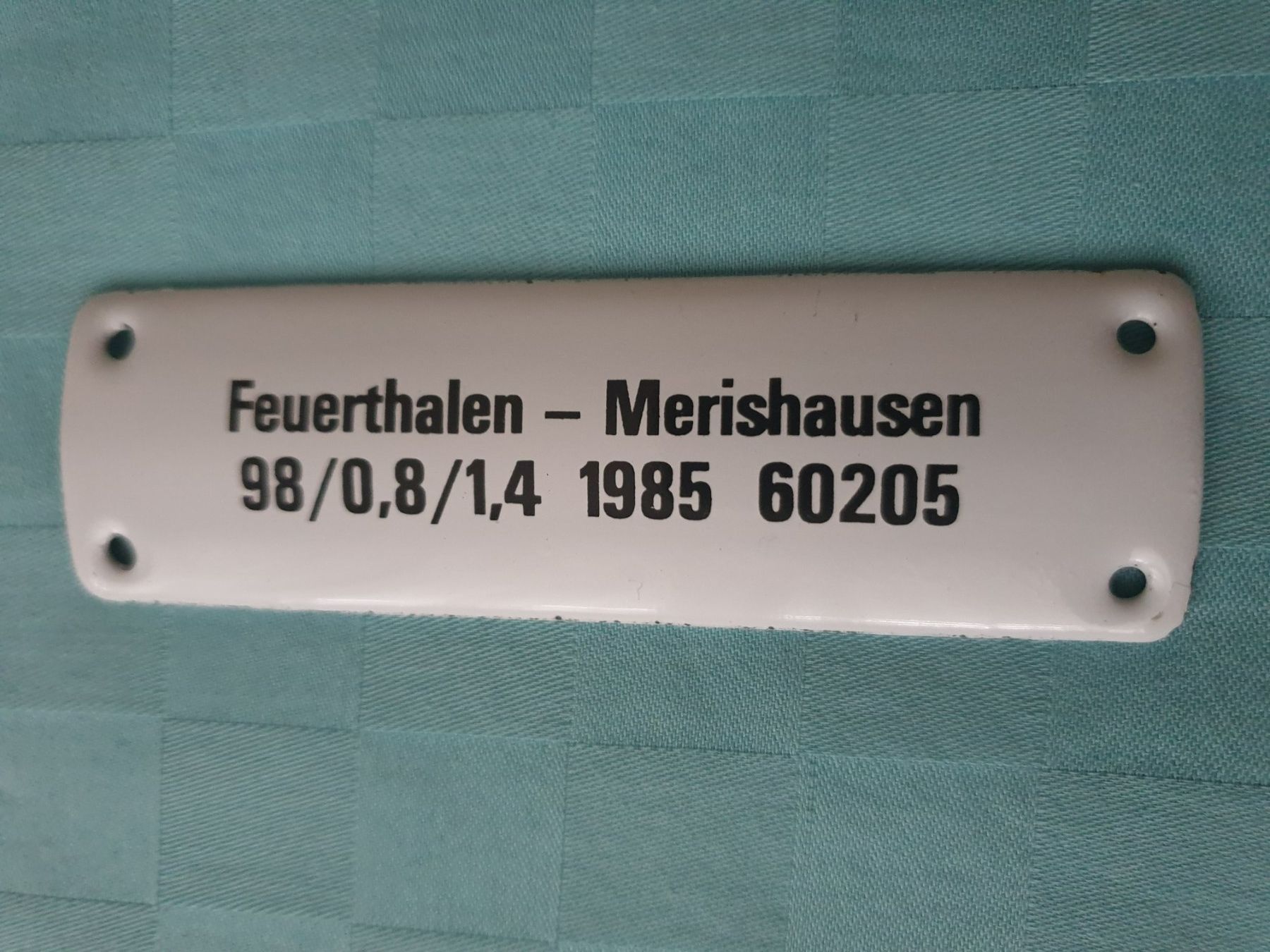 Schilder: Email Schild Feuerthalen Merishausen – Gebraucht aus Mörschwil von spirspi