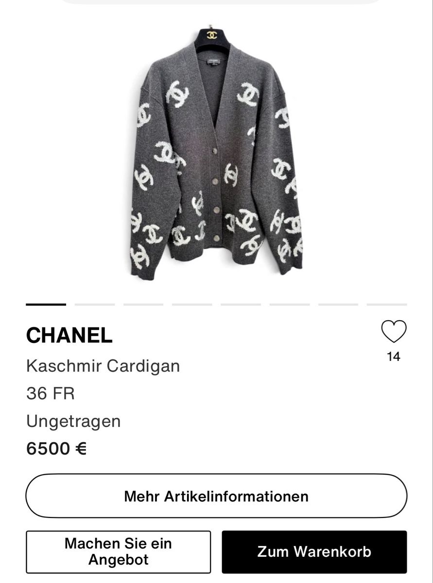 Chanel Pullover & Sweatshirts: Original Chanel Cardigan  – Gebraucht aus Zürich von Mariposa2004 8