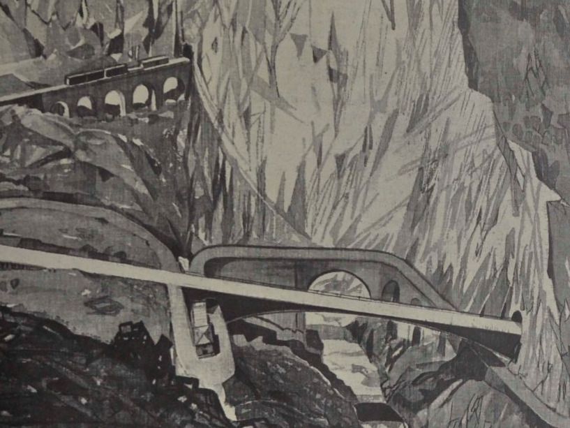 Foto & Immagini: Schulwandbild 119: Schöllenen von Buzzi – Usato da Härkingen venduto da sammelbecken 2