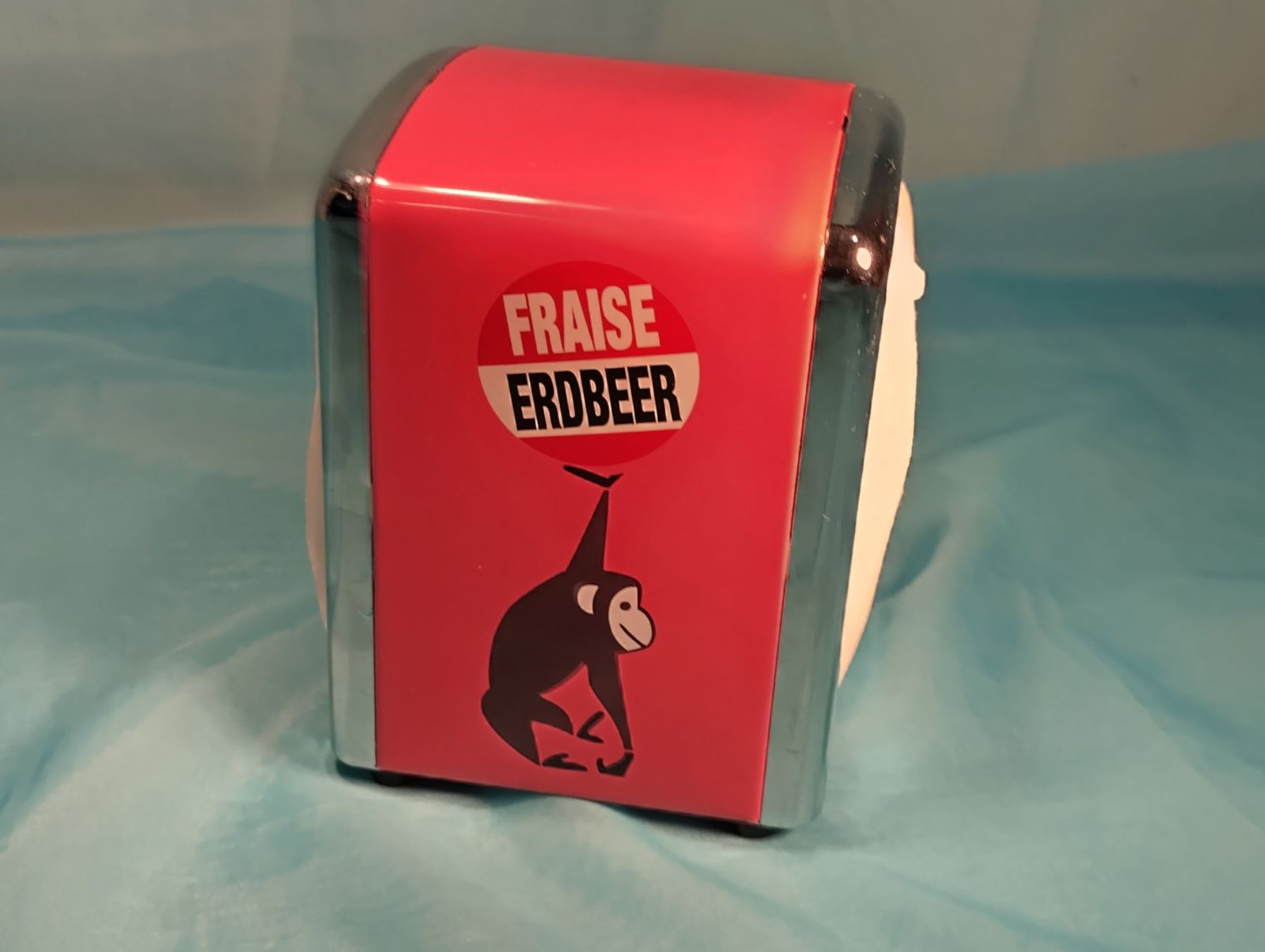 Migros Küchengeräte: Serviettendispenser, Migros, Affe, Erdbeer Eis – Gebraucht aus Bellach von JingleCherry 2