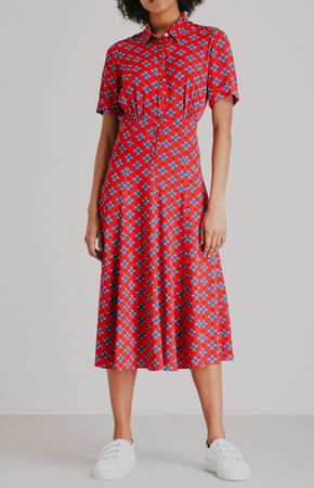SANDRO midi summer dress S/M