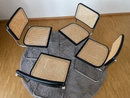 Lot de 4 chaises style Cesca B32 – Cannage – Design Bauhaus