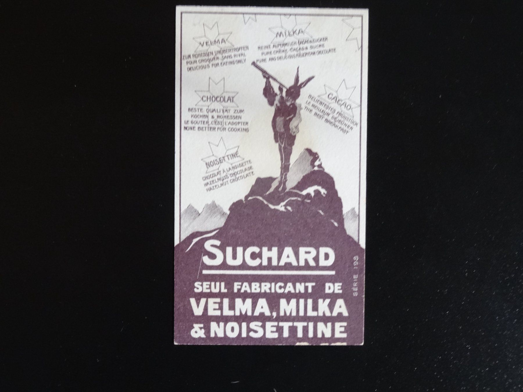 Suchard Carte collezionabili: alte Suchard Werbekarte – Usato da Lupfig venduto da Jolly63 1