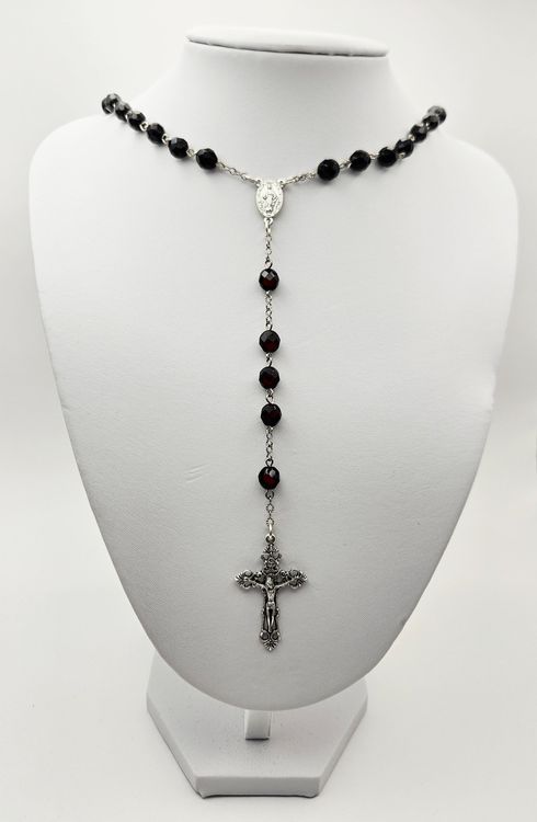 farbene Rosenkranz-Kreuz-Halskette