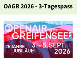 OAGR 2026 3-Tagespass Openair am Greifensee II