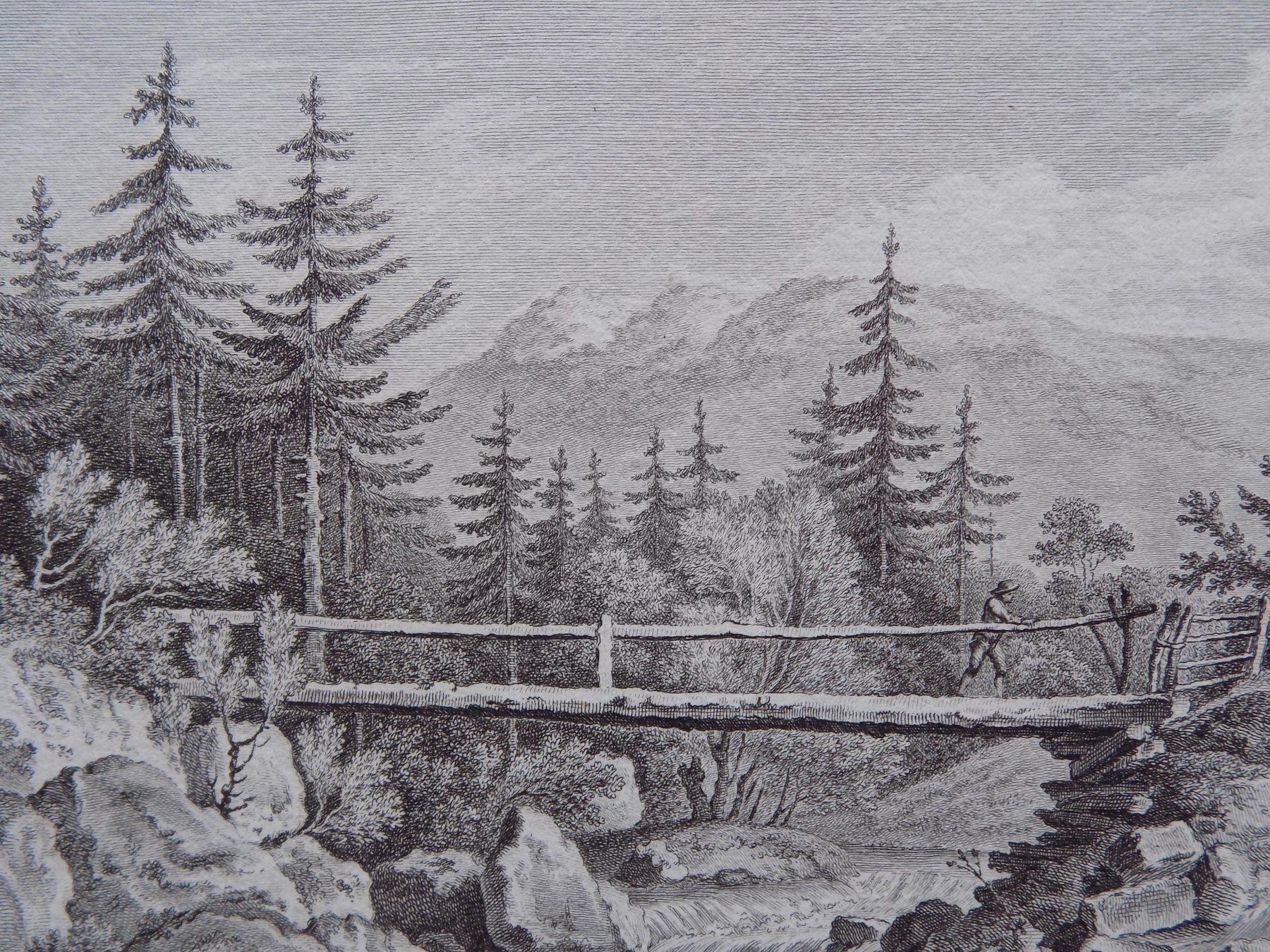 Gravures: Pont de Bellegarde Jaun – D'occasion à Risch par Rischli15 9