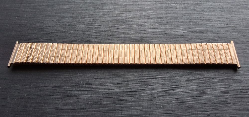 Bracelet De Montre Vintage CASIO - Acier Inoxydable Doré - Modèle Fixo-Flex Extensible