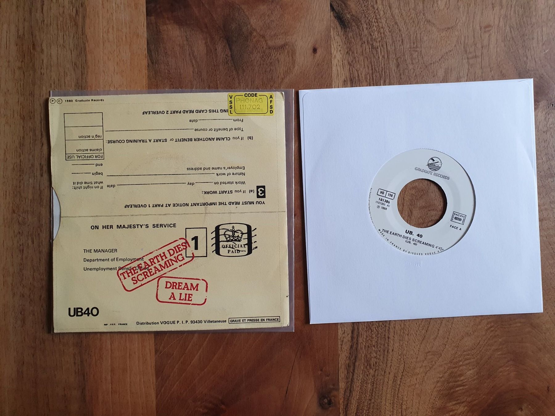 Dischi in vinile: UB40 - The Earth dies screaming – Usato da Sirnach venduto da dimitri1963 1