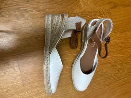 Sommer Espadrilles Sandalen, weiss, Gr. 37, ungebraucht