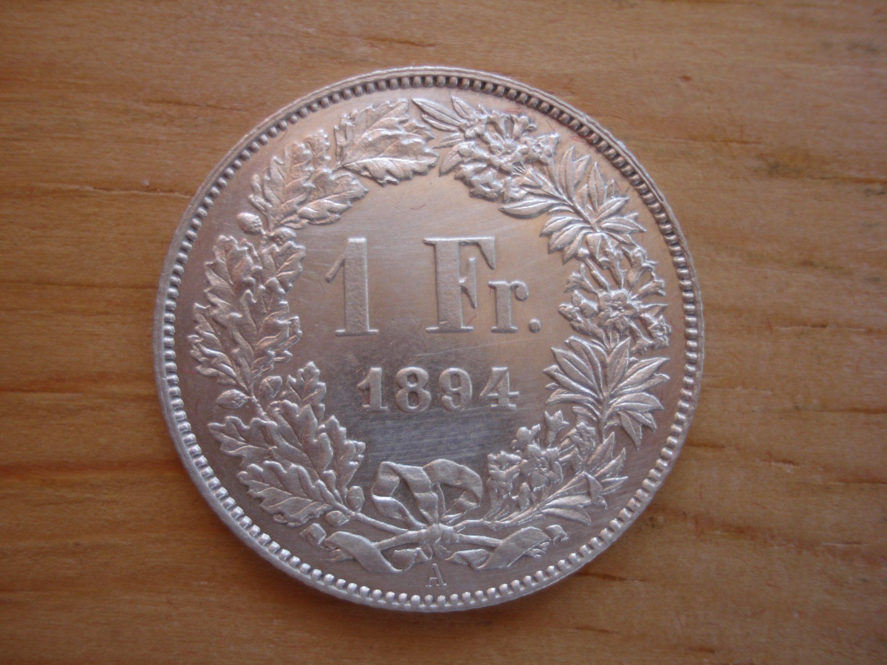 Tutti le monete: (C1) 1 Franken 1894 UNZ- – Usato da Erlach venduto da Net-Coins
